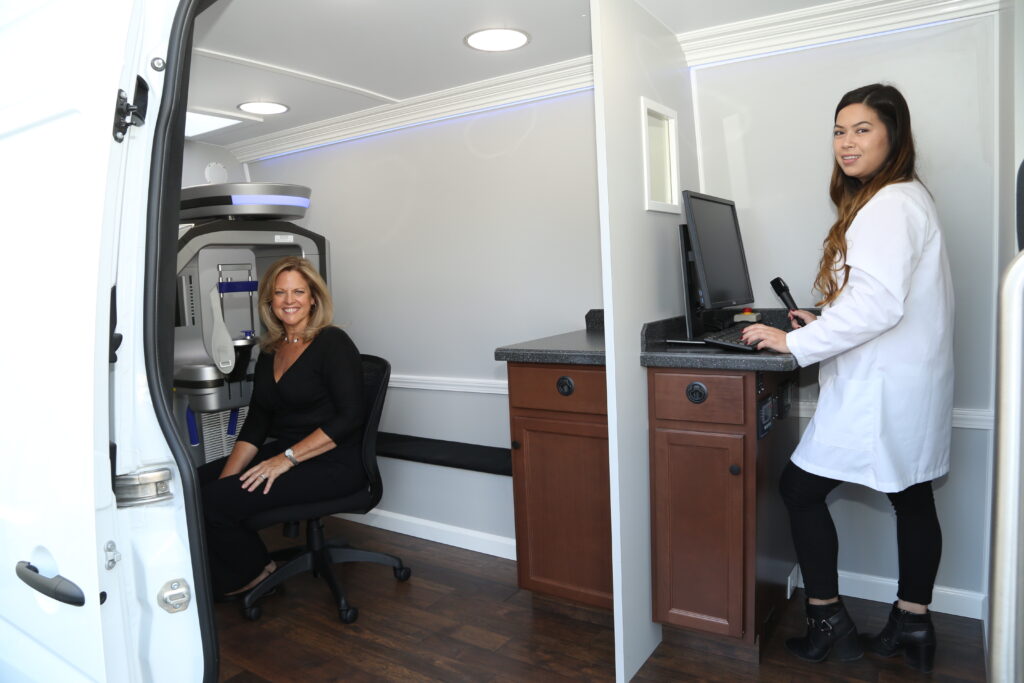 Inside view of our mobile units for Mobile 3D CT Scanning